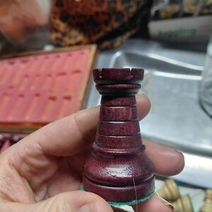 Wooden Chess Rook Piece